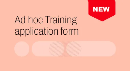 ad hoc training application form image