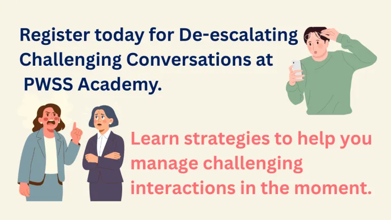 The De-escalating Challenging Conversations course teaches skills to build your confidence when communicating with escalated stakeholders